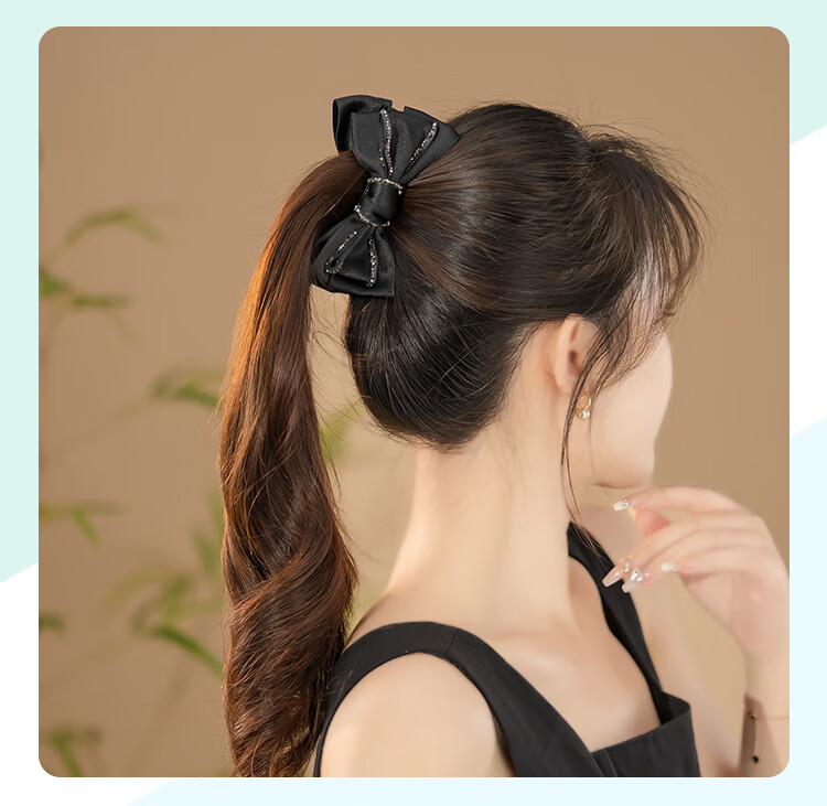 CHIMERA Hair Clip with Butterfly Bow for Low Volume, Back of Head Spring Clip, Ponytail Half-Up Hairstyle Accessory, Hair Barrette, Birthday Gift for Wome 2