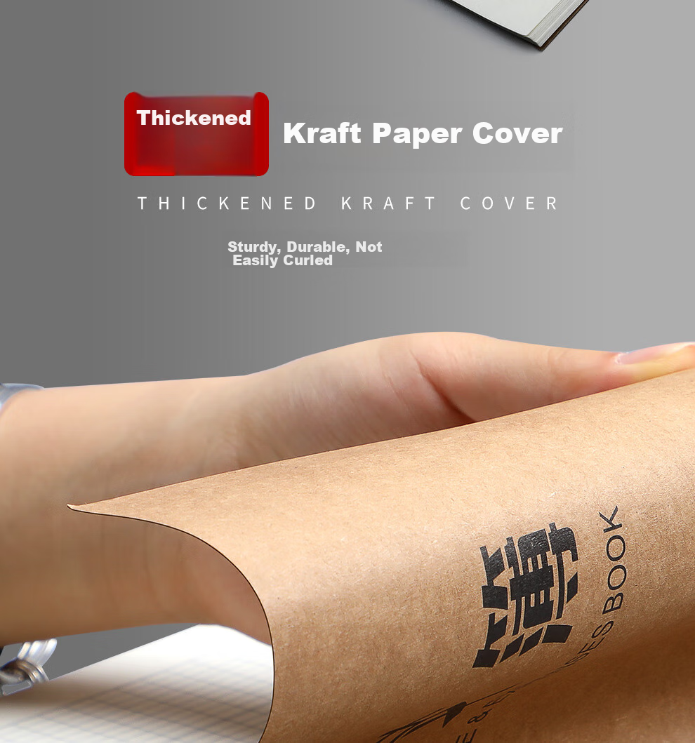 Jiaranheng 5-Pack A4 Cash Book, Kraft Paper Accounting Ledger, Cash Journal, Income And Expense Book, Company Financial Accounting Flow Sheet, Financial Management Notebook 11