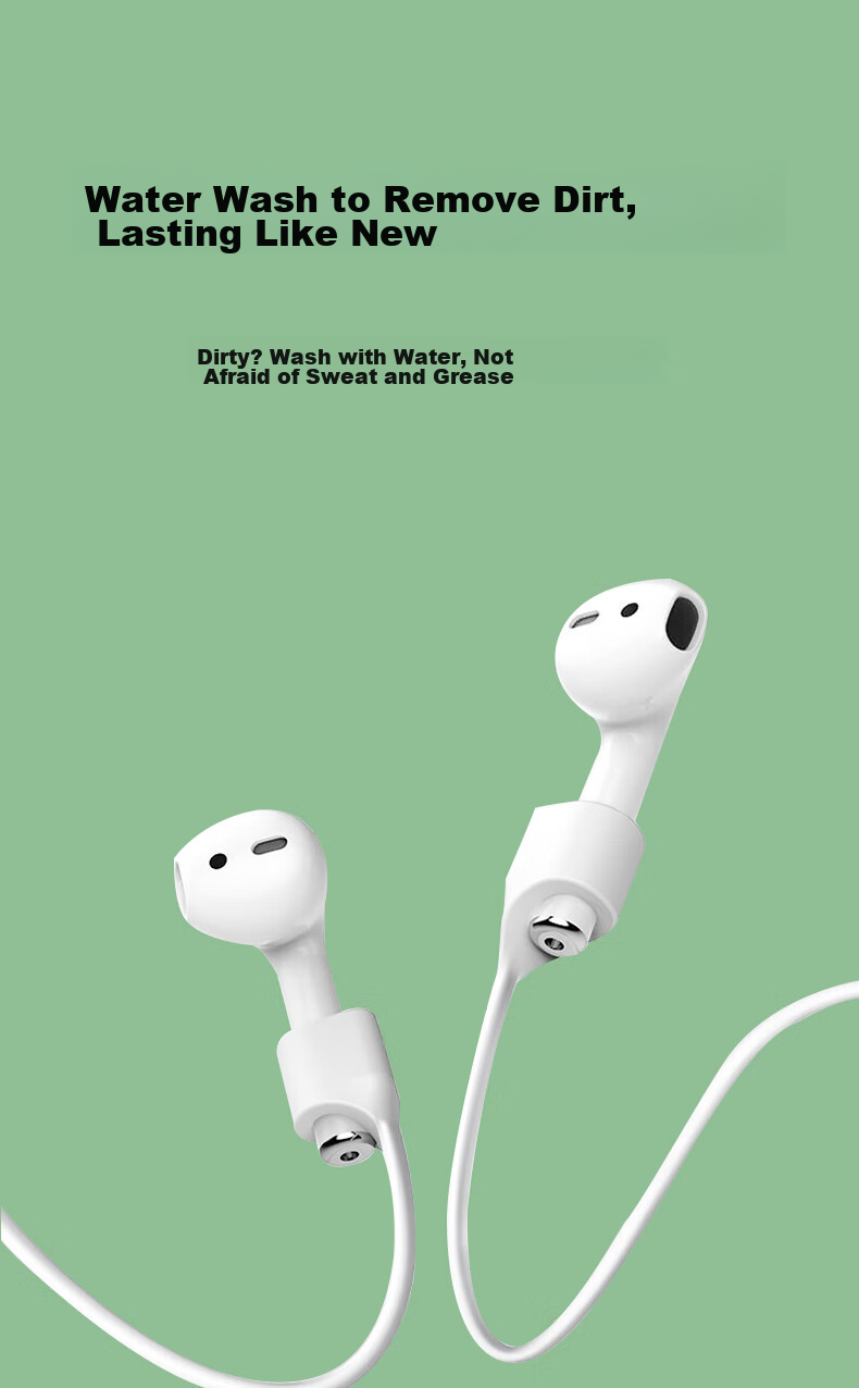 Masentek Compatible with Apple AirPods Pro, First And Second Generation Bluetooth Earphones, Anti-Loss Lanyard, Anti-Drop Device, Magnetic Anti-Fall Protection, In-Ear Accessory Case Cord 8