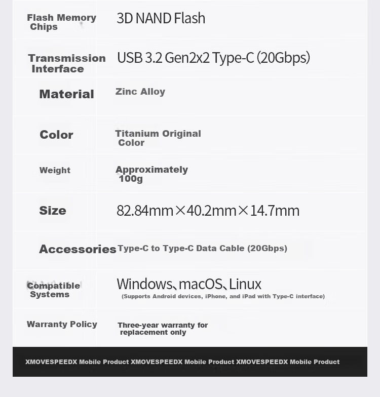 MOVE SPEED 512GB Portable SSD External Solid State Drive Magnetic Attachment Compatible with iPhone 17 Pro Max Apple Phone 2060MB/s 19
