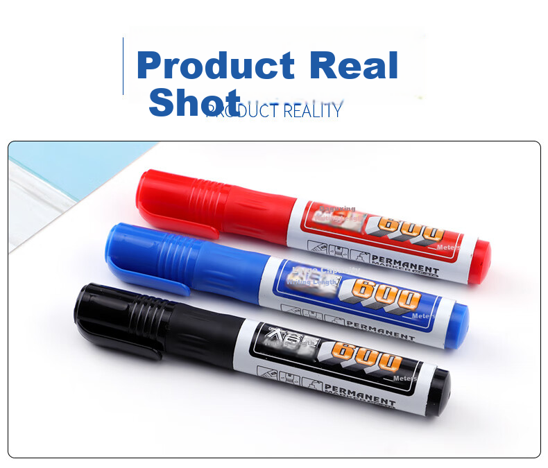 BAOKE MP270 Black Oil-Based Marker Pen, Chubby Tip, Thick Marker, Refillable Ink, 12 Pcs/box 9