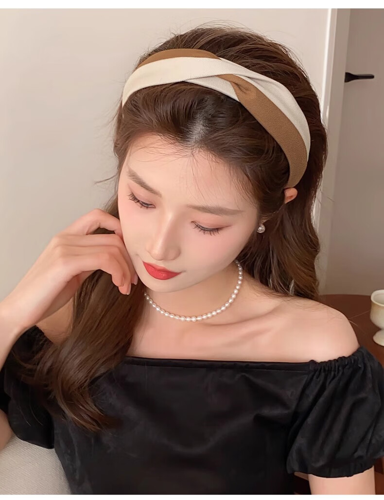 Xiangwan Headband, High Crown Hairpin for Women, Versatile Hairband for Going Out, Face-Washing Headband, Wide-Brimmed Hairpin, Hair Accessory, Gift for Wome 8
