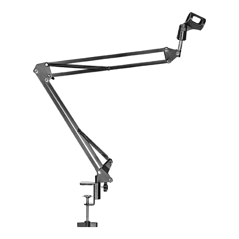 ISK Microphone Suspension Arm Bracket, 350,000-Degree Foldable Shock-Absorbing Suspension Arm Bracket, Mobile Phone And Computer Live Streaming Karaoke Recording Voiceover Host Handheld Microphone Condenser Mic Stand