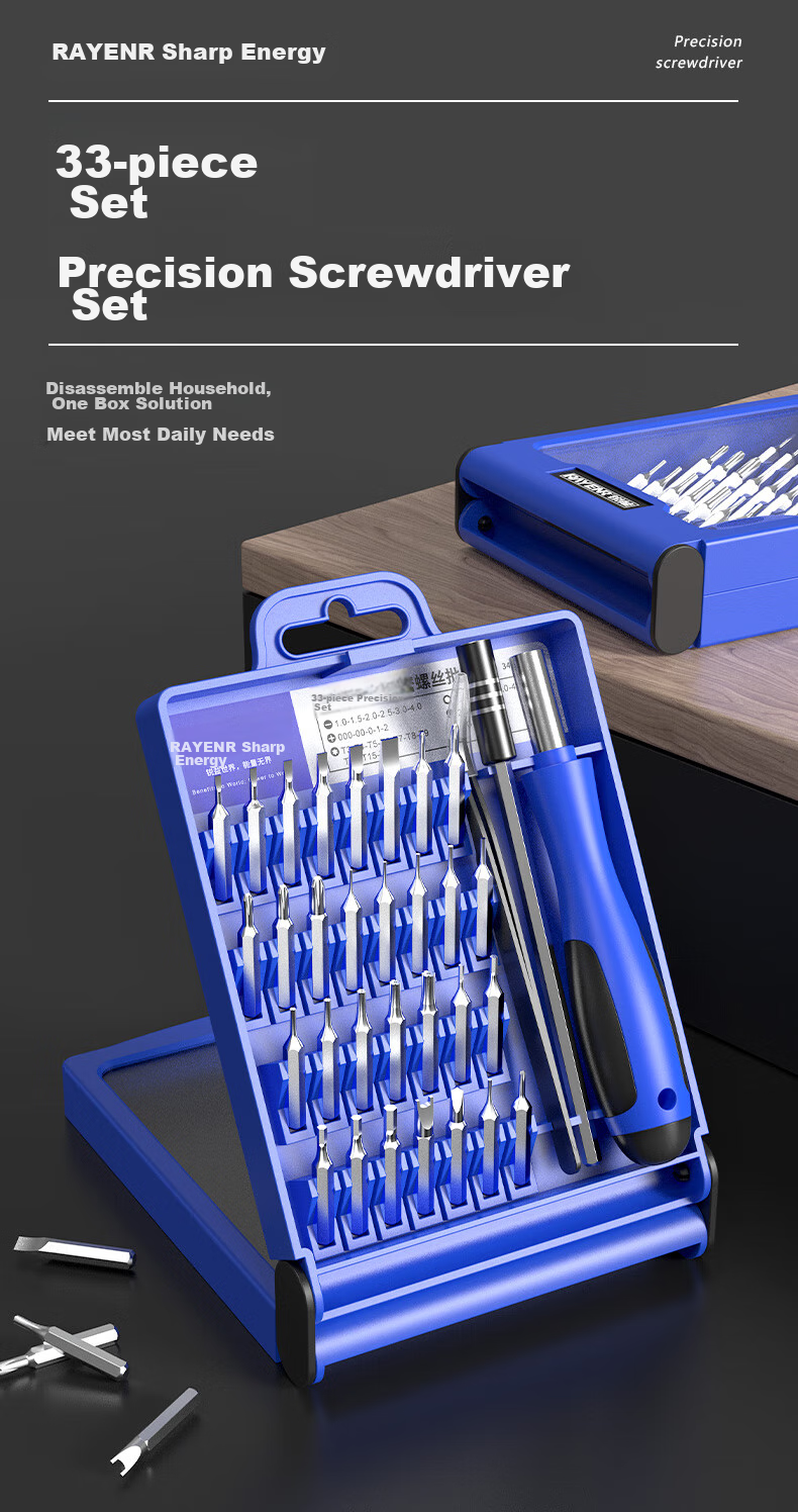 Ruineng Precision Screwdriver Set, 33 Pieces, Multi-Functional Household Tools for Laptop And Phone Repair And Disassembly 1