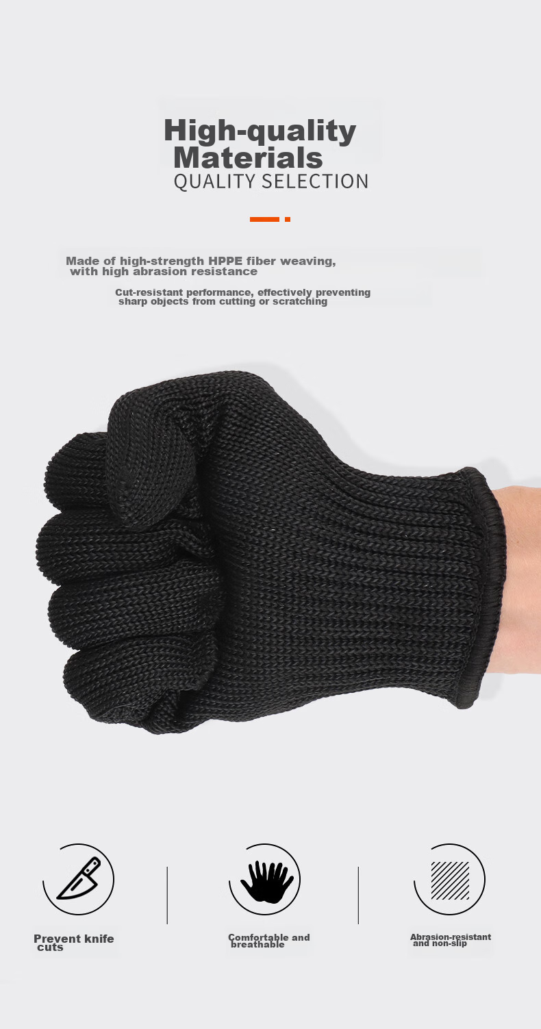 Geermu Cut-Resistant Gloves, Anti-Cutting Steel Wire, Kitchen Fish Cleaning Protective Gloves, Wear-Resistant, Thickened, Soft GM571 5