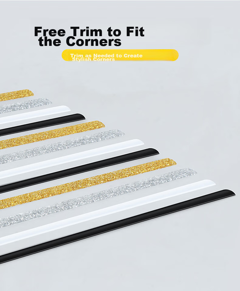 Mileqi Tile Gap Sealing Strip, Kitchen Sink Stove Floor Gap Adhesive, Waterproof Mold-Proof Moisture-Resistant, Water-Resistant No-Curling Edge, Strong Adhesion, Pearl Black, 8mm Wide * 6m Long * 1 Roll 7