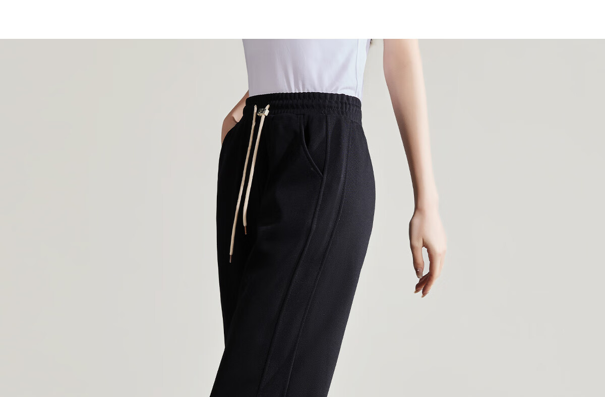 Halo Queen Women's Joggers with Elastic Waistband And Drawstring, Casual Pants for Spring And Autumn, Loose-Fitting Slimming Sweatpants H13QR1953 38