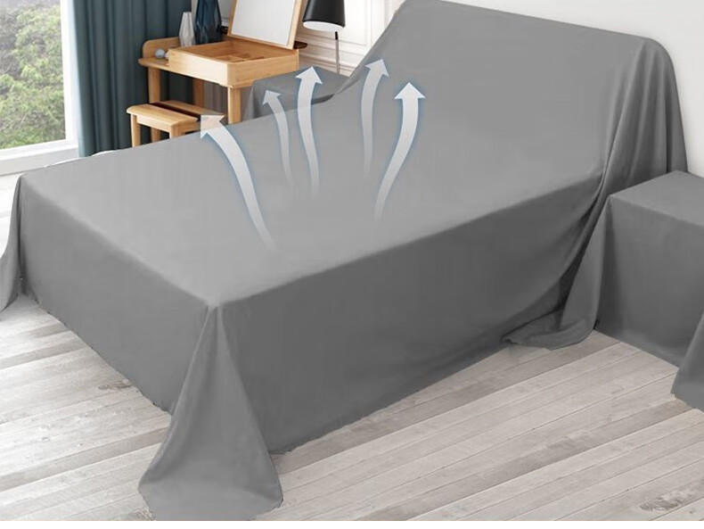 Jingxun Furniture Dustproof Cover Sofa Dust Cover Furniture Protective Cloth Cloud Gray 2*2.4m 5