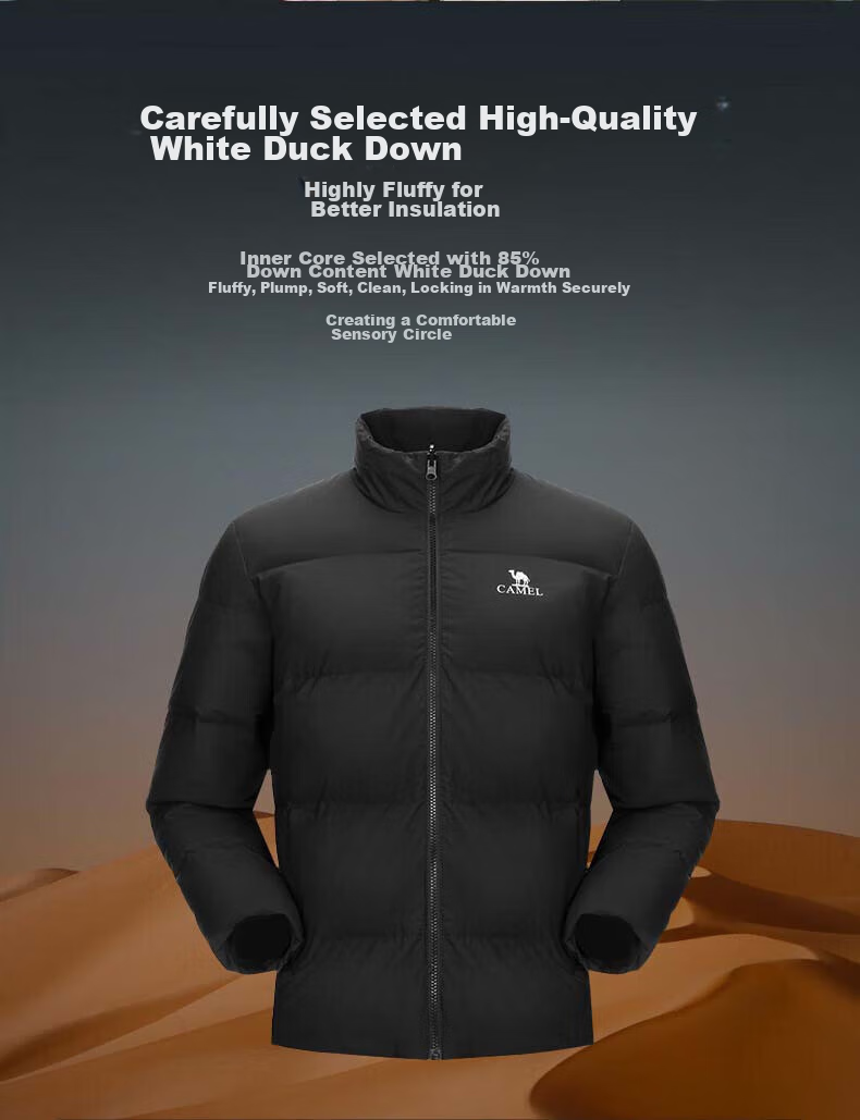 CAMEL Women's 3-in-1 Down Jacket Winter Detachable Liner Waterproof Coat 8