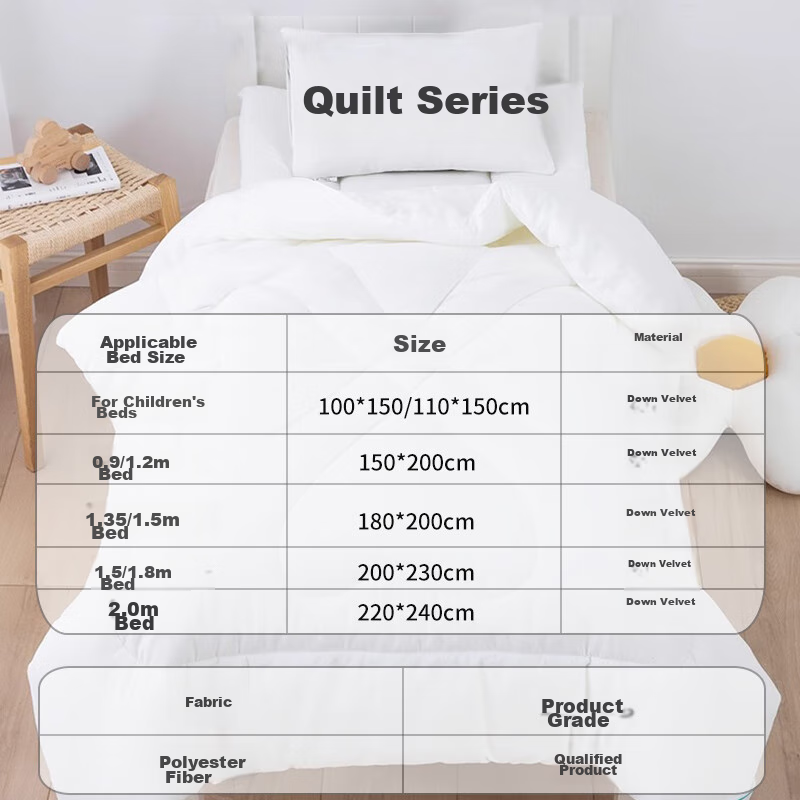 AVIVI Kindergarten Children's Quilt, Spring And Autumn Comforter, White Quilt Insert 2.3 Jin, 120*150cm [Duvet Cover Not Included]