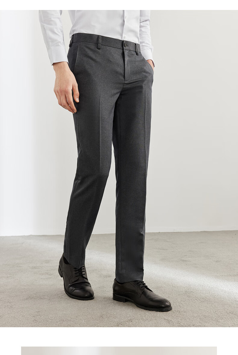 G2000 [Easy-Care] Men's Autumn And Winter Store-Matching Anti-Static High-End Slim-Fit Dress Pants 9