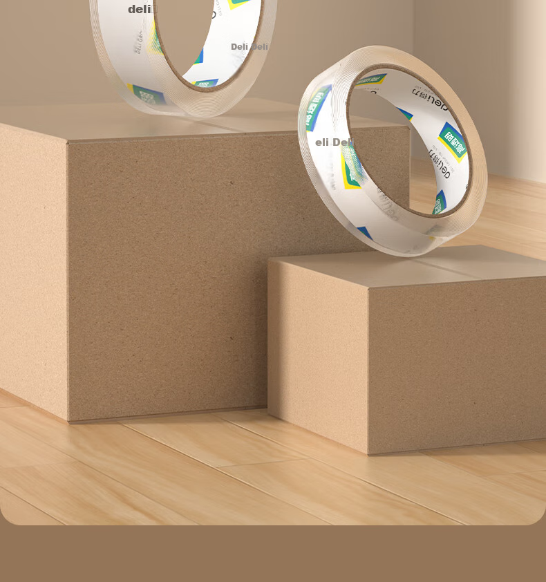 Deli High-Quality Transparent Packing Tape, 24mm*60y*50um, 12 Rolls/tube, Office Supplies, 30133 1
