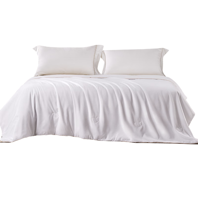 FUANNA Silk Comforter, 100% Mulberry Silk Summer Cooling Quilt Fabric, Class A Air Conditioning Quilt, Double Bed Comforter Core, Approximately 3.6 Jin, 230x229cm