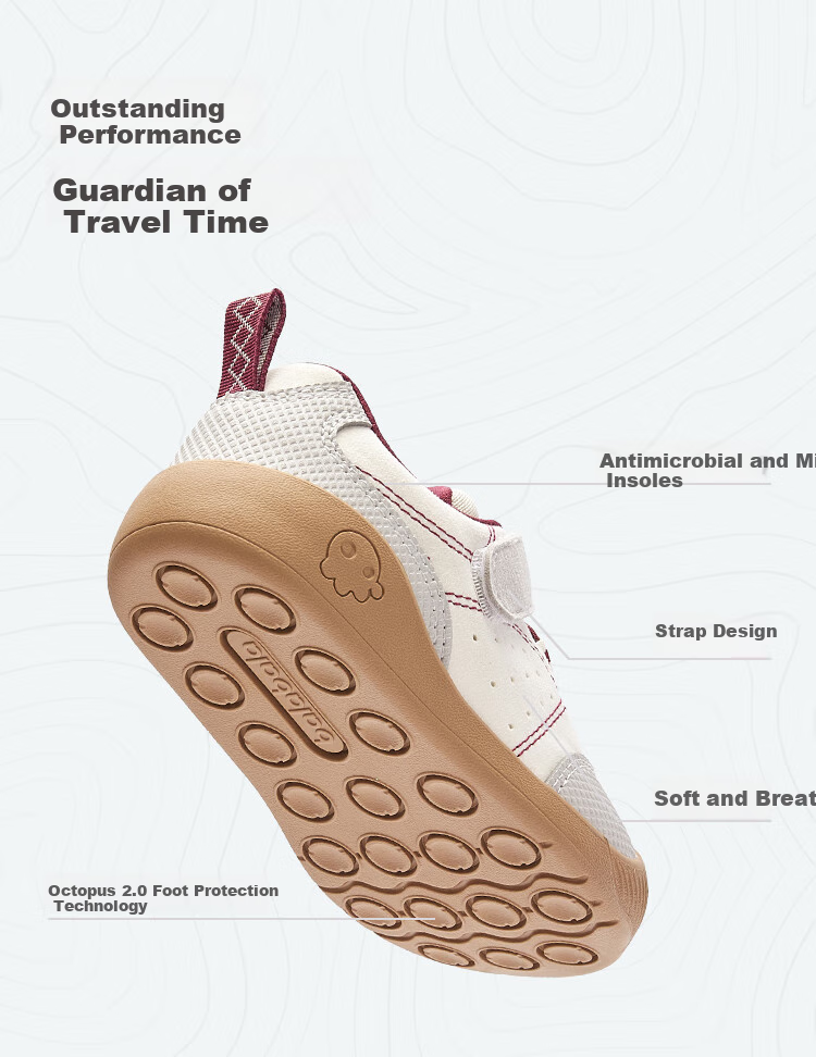 BALABALA Baby Walking Shoes, Infant And Children's Shoes, Boys' And Girls' Footwear, Spring And Autumn Outdoor Shoes, Non-Slip 2