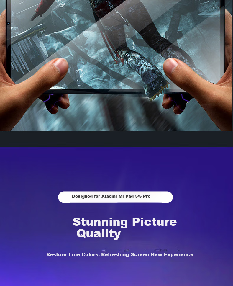 ESCASE Xiaomi Pad 5/5 Pro Tempered Glass Screen Protector for 2021 Model, 11-Inch Tablet Screen Film, HD Clear Protective Film, Shatterproof, Suitable for Xiaomi Pad 5/5 Pro, Transparent 13
