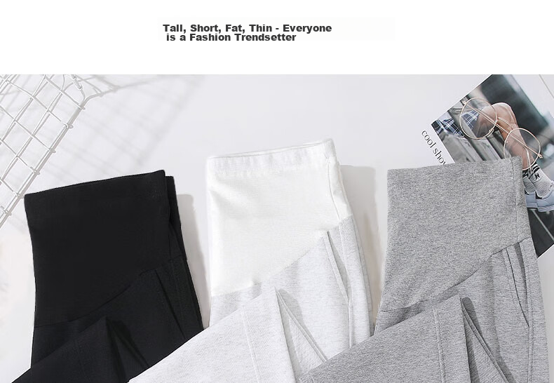 JOYNCLEON Maternity Pants, Spring And Autumn Casual Sports Trousers for Petite Women, Plus Size Sweatpants, Black, L, Jyk28218 17
