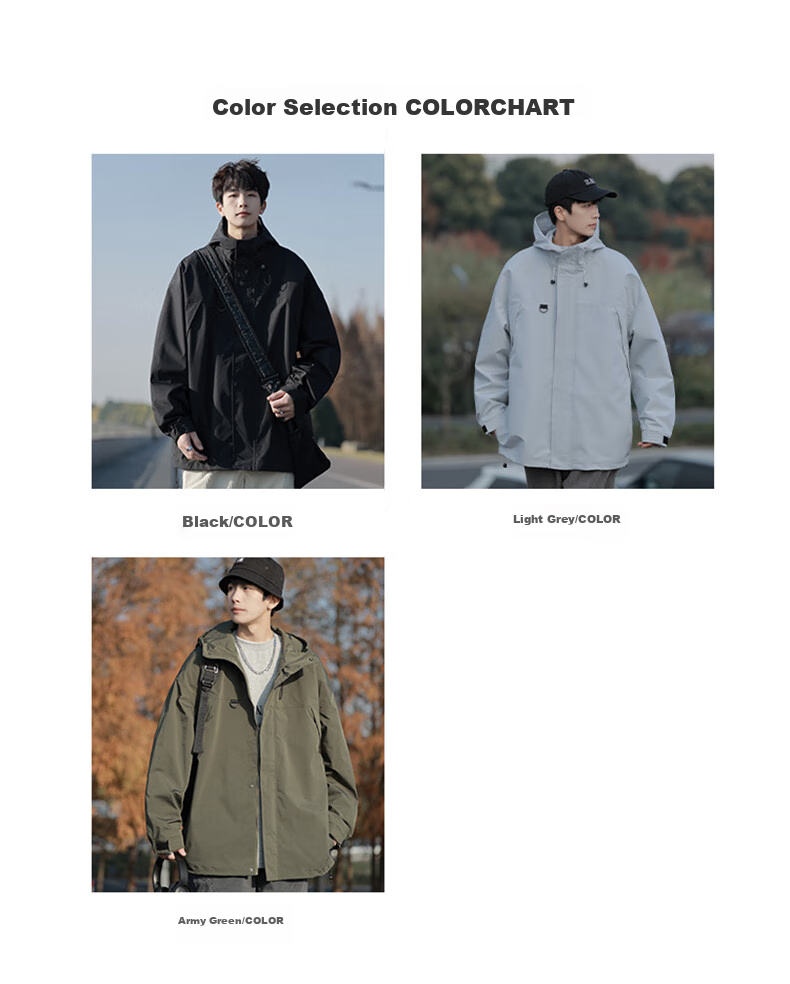 Foss Phil Men's Jacket, Spring And Autumn Outdoor American-Style Casual Coat, Workwear Loose-Fitting Menswear Clothing, 2365 Army Green M 5