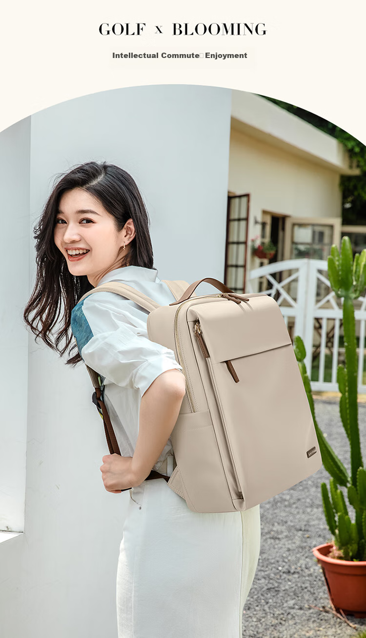 GOLF Backpack for Women, Laptop Bag 15.6-Inch Notebook Business Travel Backpack College Student Schoolbag Commuter 2