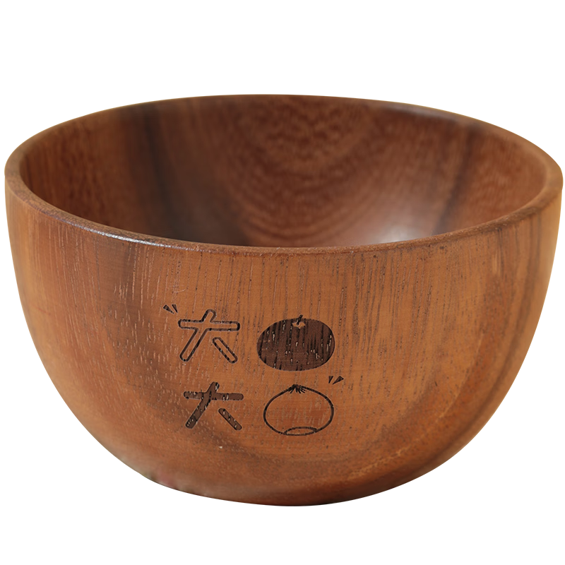 CORN Children's Tableware Baby Feeding Bowl Shatterproof Cute Wooden Soup Noodle Home Complementary Food Bowl Household 2024 New Style