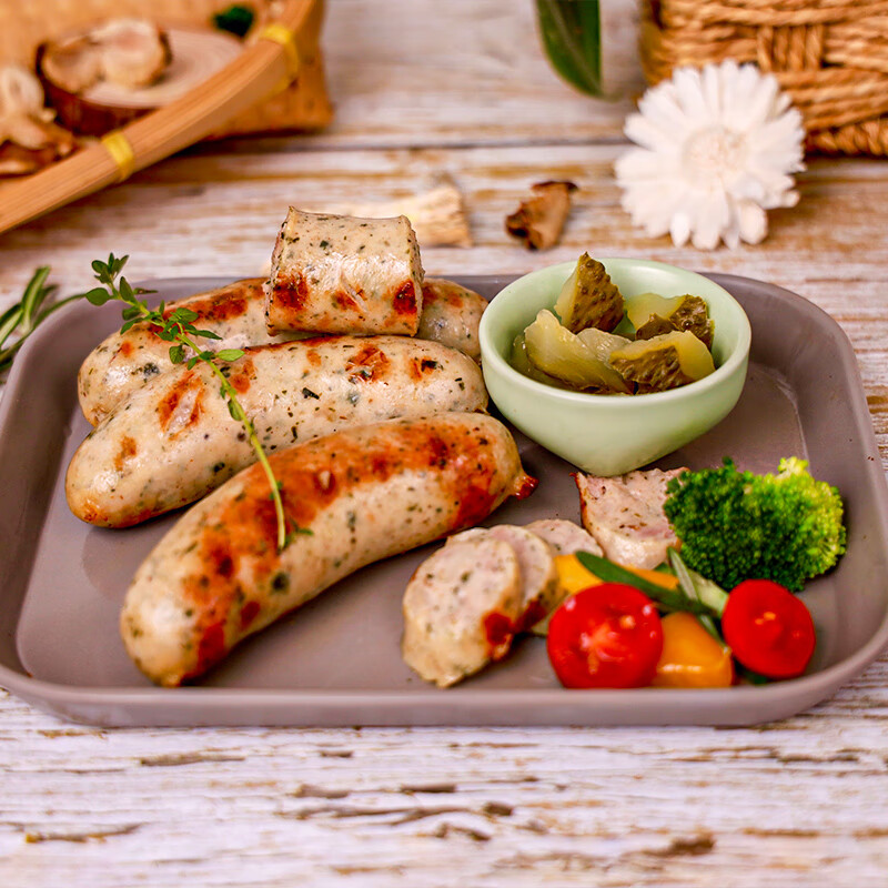 健士牌 德国风味慕尼黑香肠400g/袋德式白肠西式烧烤香肠早餐三明治食材