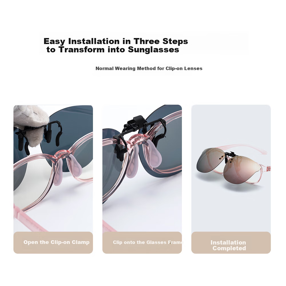 Wanpishu Polarized Sunglasses Clip-On for Children 8-16 Years Old, UV400 Anti-UV Protective Eyewear for Boys And Girls 8