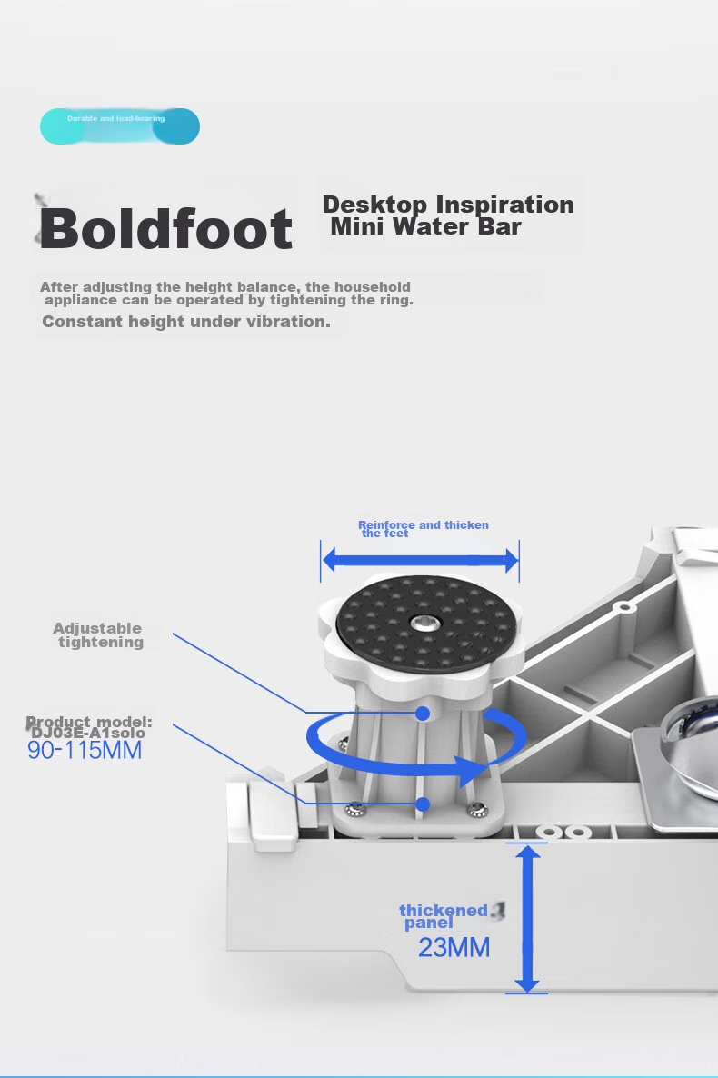 Beishi Washing Machine Stand Base, Fully Automatic Drum And Impeller Mobile Stand for Refrigerator And Air Conditioner, Height-Increasing Non-Slip Anti-Vibration Foot Pad, Universal Washing Machine Base for Multiple Brands 9