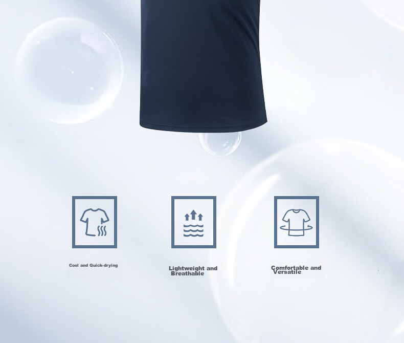 361° Men's Short-Sleeve T-Shirt, Summer Quick-Dry, Loose-Fitting, Athletic, Running, Fitness, Casual Top, Half-Sleeve, 652524101-6 4