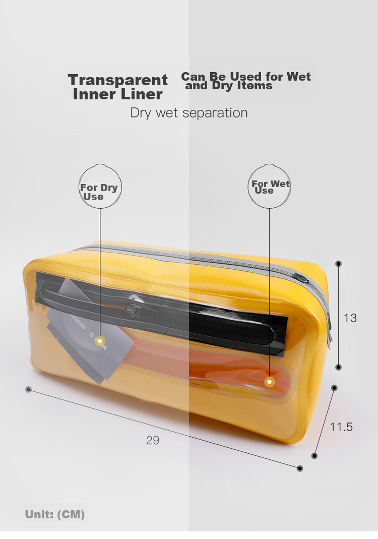 TOSWIM Swimming Bag for Men And Women, Waterproof Toiletry Storage Bag, Handbag, Fitness Sports Bag Equipment, Ink Fish Black 5