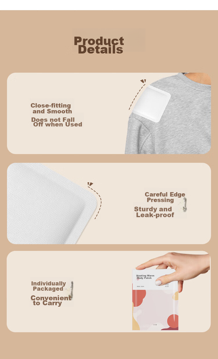 JD Original Cute Star-Shaped Warming Patches, 18 Pieces, Body Warmer Stickers, Waist And Back Heating Patches, Universal Hot Compress Patches 12