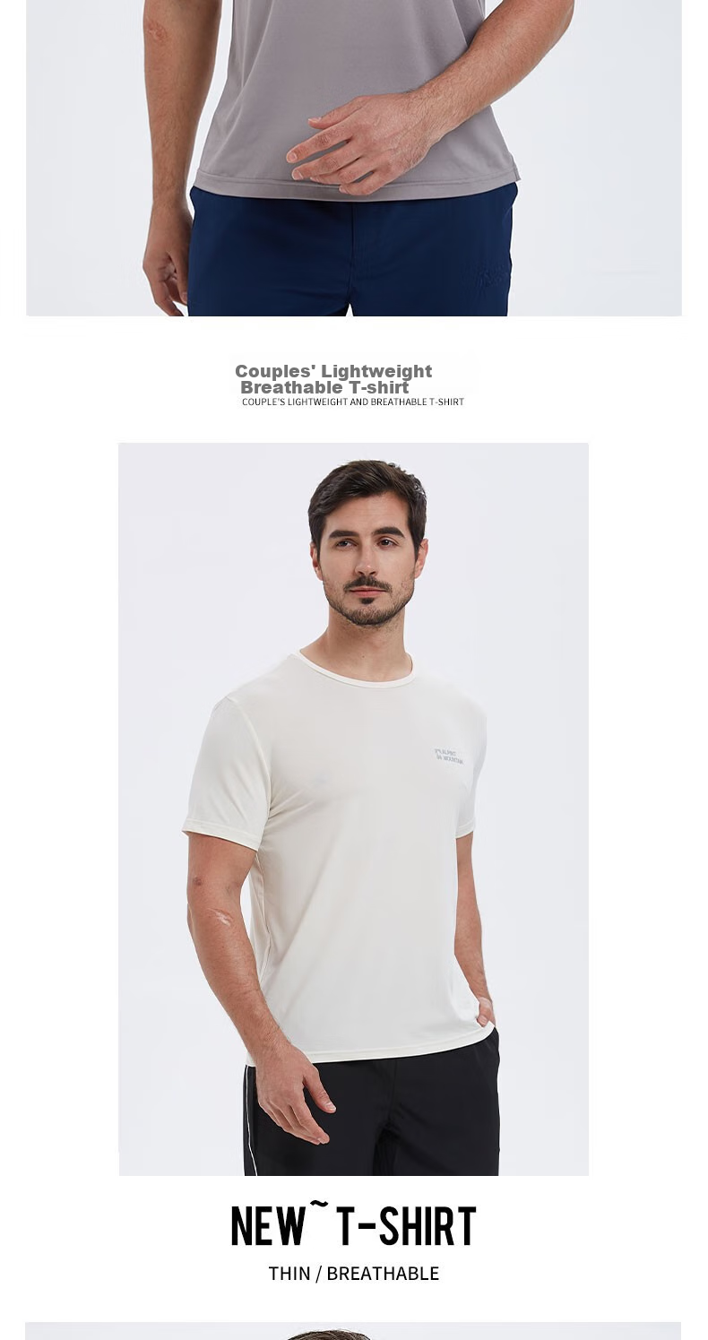 ALPINT MOUNTAIN, Aiermonte 3M Technology Quick-Dry Men's Short-Sleeve T-Shirt, Elastic Breathable Outdoor Quick-Dry Shirt, Women's Summer Sports 13