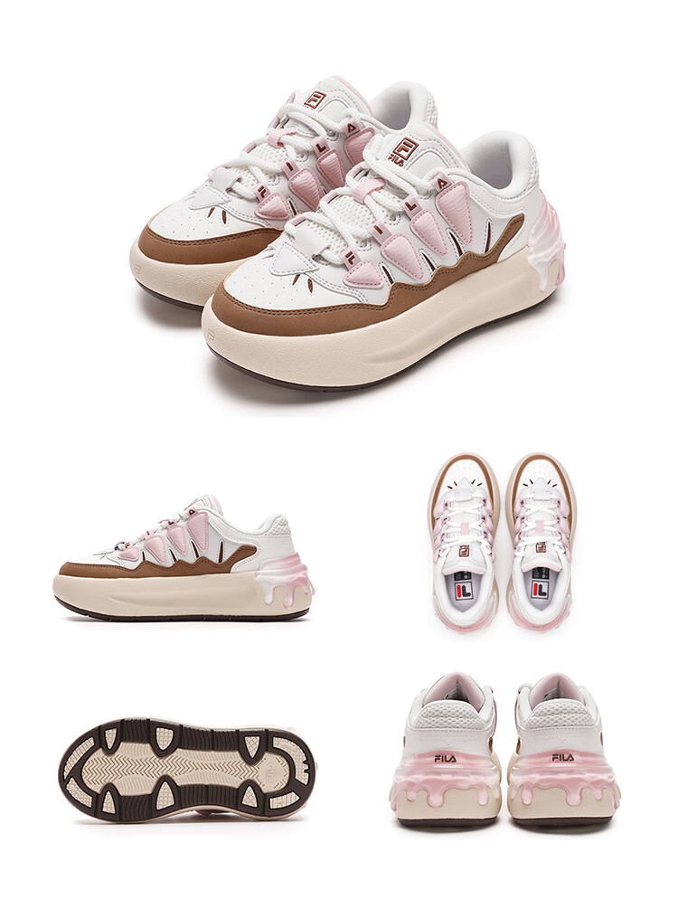 FILA Official Women's CARROT Modern Sneakers Thick Sole Height Increasing Sports Shoes 35