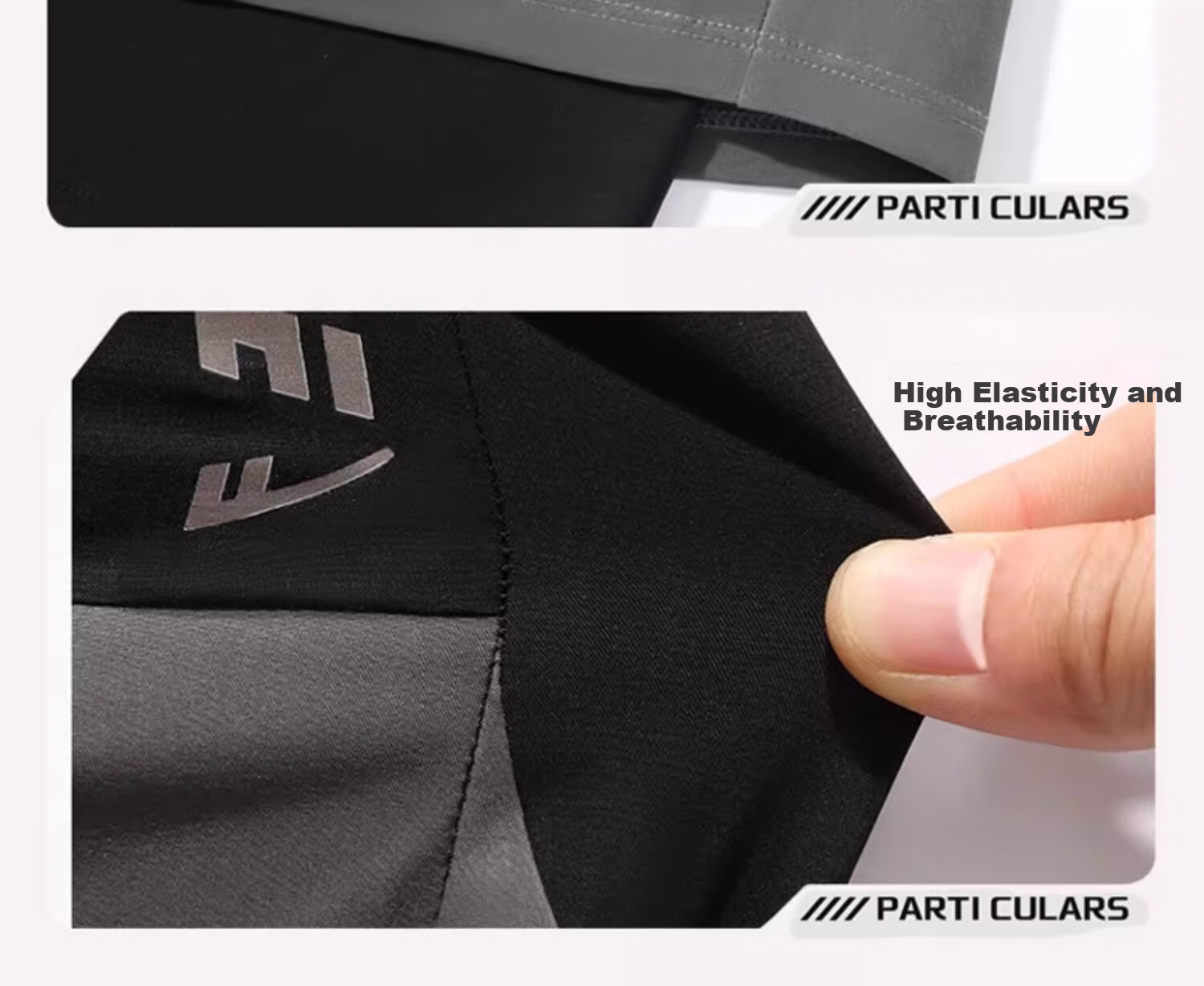 Huili Men's Swim Shorts, Hot Spring Swimming Trunks, Anti-Embarrassment Quick-Dry Large Size Swim Shorts 25041 Black 2XL 15