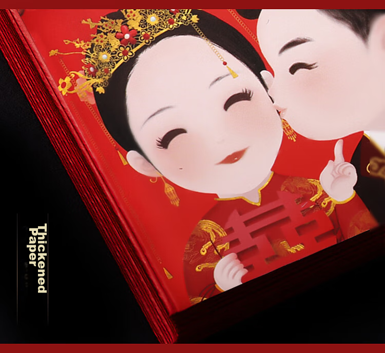 Yanyuji Wedding Red Envelopes, Specialized for Wedding Gifts, Wedding Ceremony Money Envelopes, "Only Love for Life" Design, 100 Yuan Each, Pack of 10 6