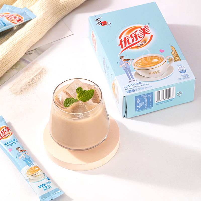 优乐美低糖奶茶粉19gx10条香草味 早餐代餐下午茶 速溶袋装冲泡饮料