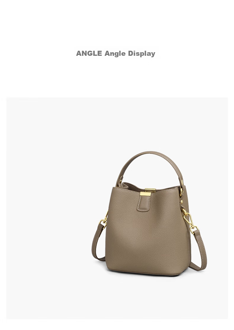 Viney Women's Handbag, Cowhide Bucket Bag, Luxury Crossbody Shoulder Tote Bag, Practical Birthday And Mother's Day Gift for Mom 12