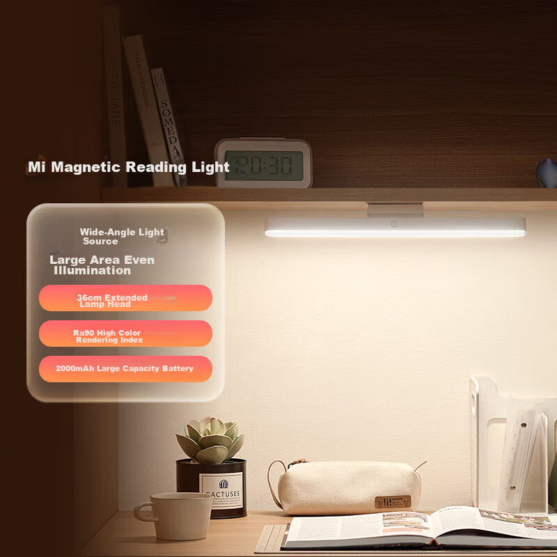 Mijia Xiaomi, Mijia Magnetic Reading Lamp for Home And Dormitory Use, Cool Desk Lamp, Handheld Light Fixture