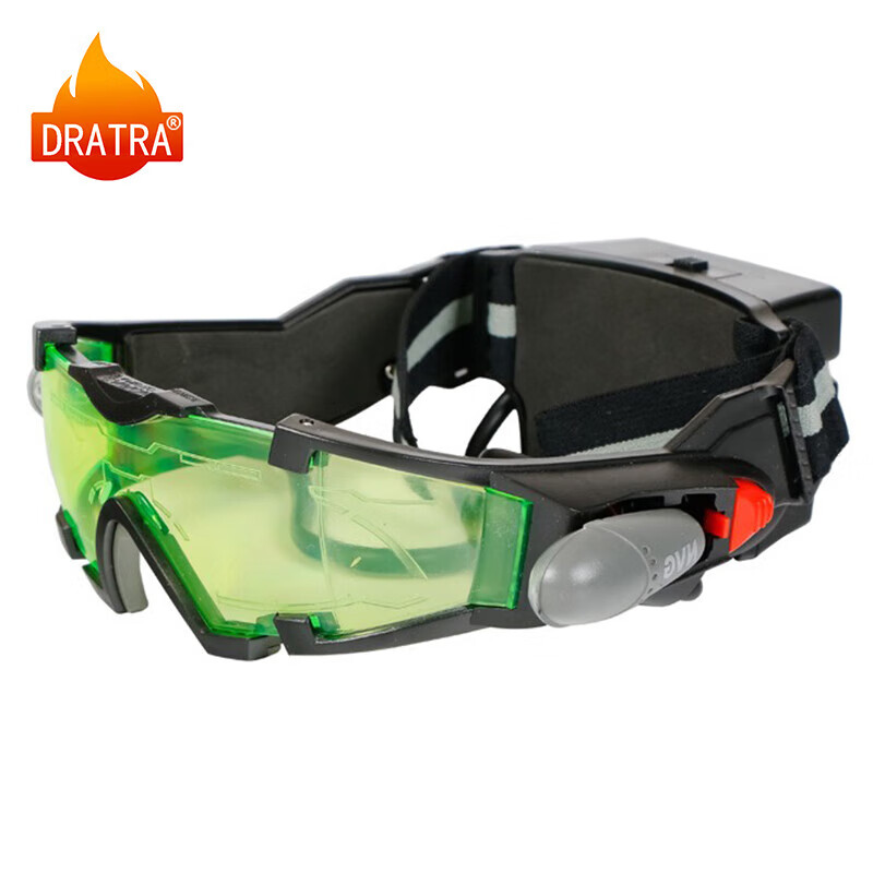 DRATRA Cycling Glasses Night Vision Sunglasses Windproof Mountain Bike Glasses Running Motorcycle Bicycle LED Protective Goggles