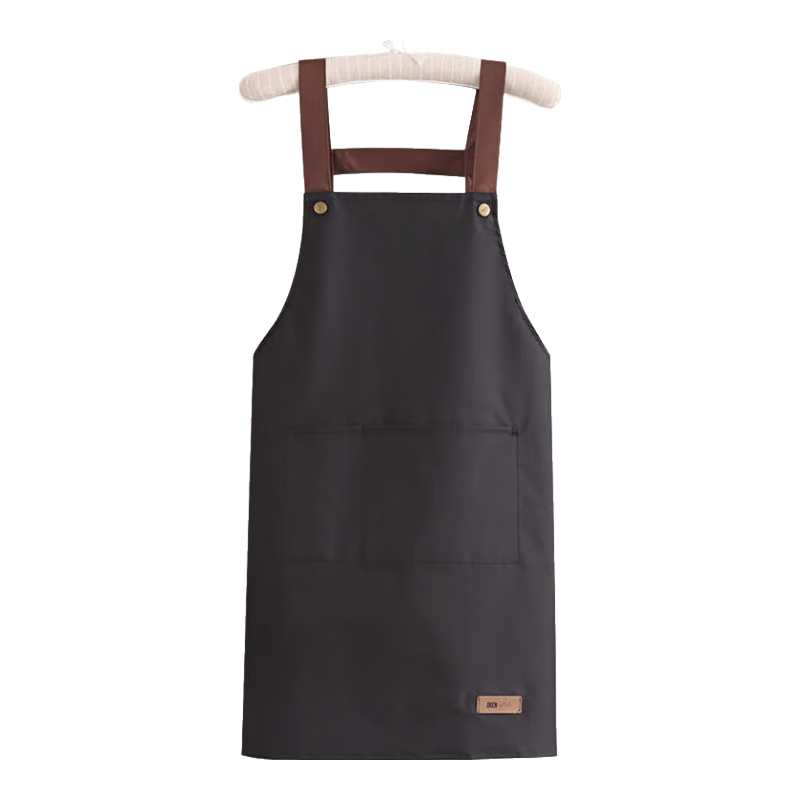 Meilixin Waterproof And Oil-Resistant Apron, Unisex for Kitchen, Household Cleaning, Restaurant, Cooking Work, Waist Apron, Black