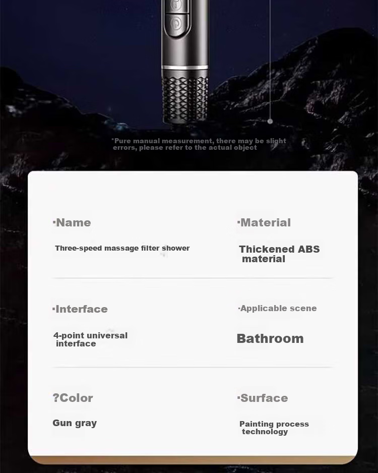 ILeddog [Germany] High-Pressure Shower Head Set with Extra Strong Pressure Bathroom Massage Sprayer TY001 12