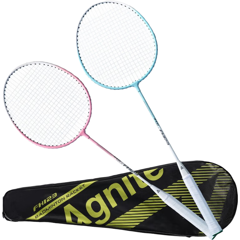 Deli Youth Badminton Racket, Wear-Resistant, Lightweight, Premium Quality, Basic Training Rackets, Pair of Rackets