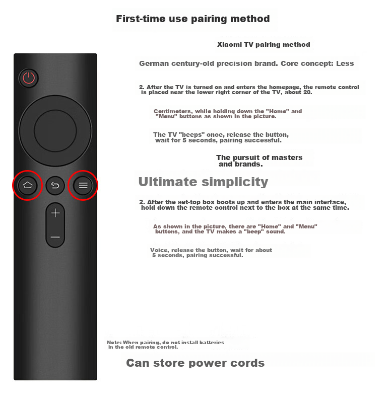 Beishi Compatible with Xiaomi Infrared Bluetooth TV Remote Control, Universal for 1/2s/3s Generation 4A Box, Infrared + Bluetooth Version, No Voice Functio 10