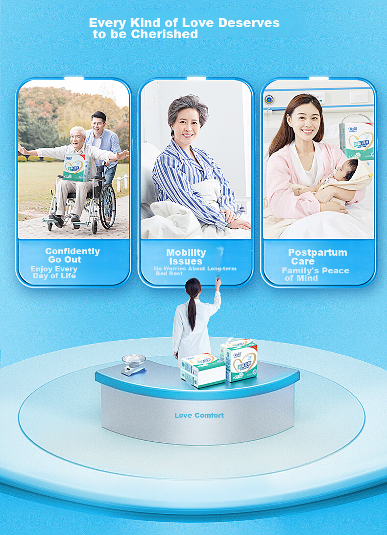 Aishule Adult Care Pad L30 Pieces (Size: 60*90cm), Skin-Friendly, Leak-Proof, Maternity Pads for Pregnant Women, Elderly Incontinence Pads 13