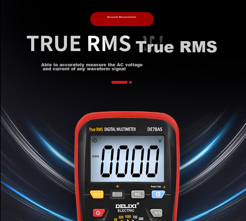 Delixi Electric High-Precision Digital Multimeter Multifunctional Digital Voltage Tester DEM11+ 11