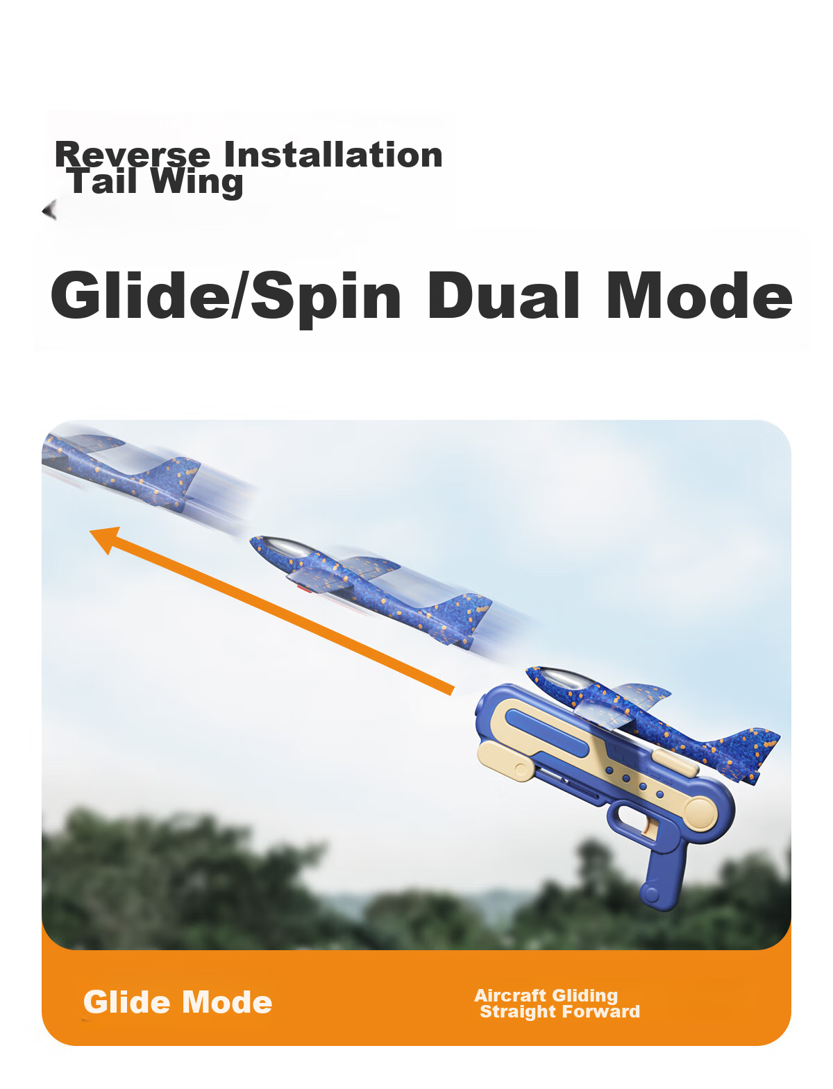 Dimoarch Airplane Toy, Foam Children's Aircraft Model, Outdoor Parent-Child Interactive Gliding And Ejection Soft Bullet Gun, Birthday Gift, Red 6
