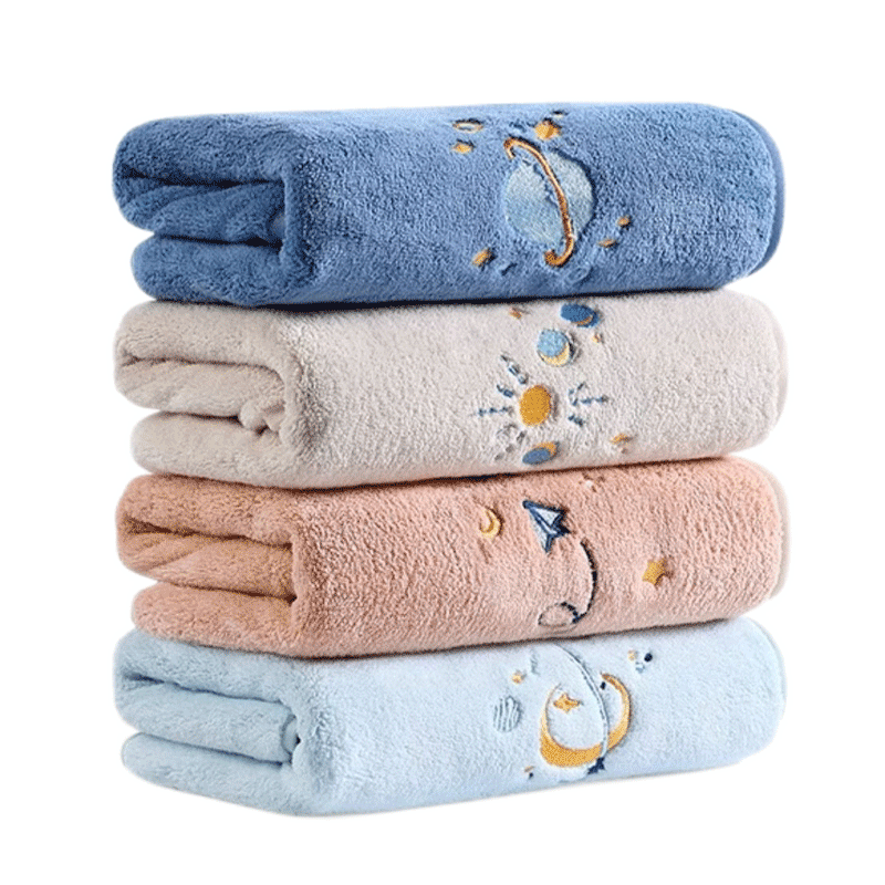 Grace 7A Grade Antibacterial Towels, 3 Pack, Class A Soft Household Face Washing Towels for Men And Women, Thick Embroidered Bath Towels for Sports