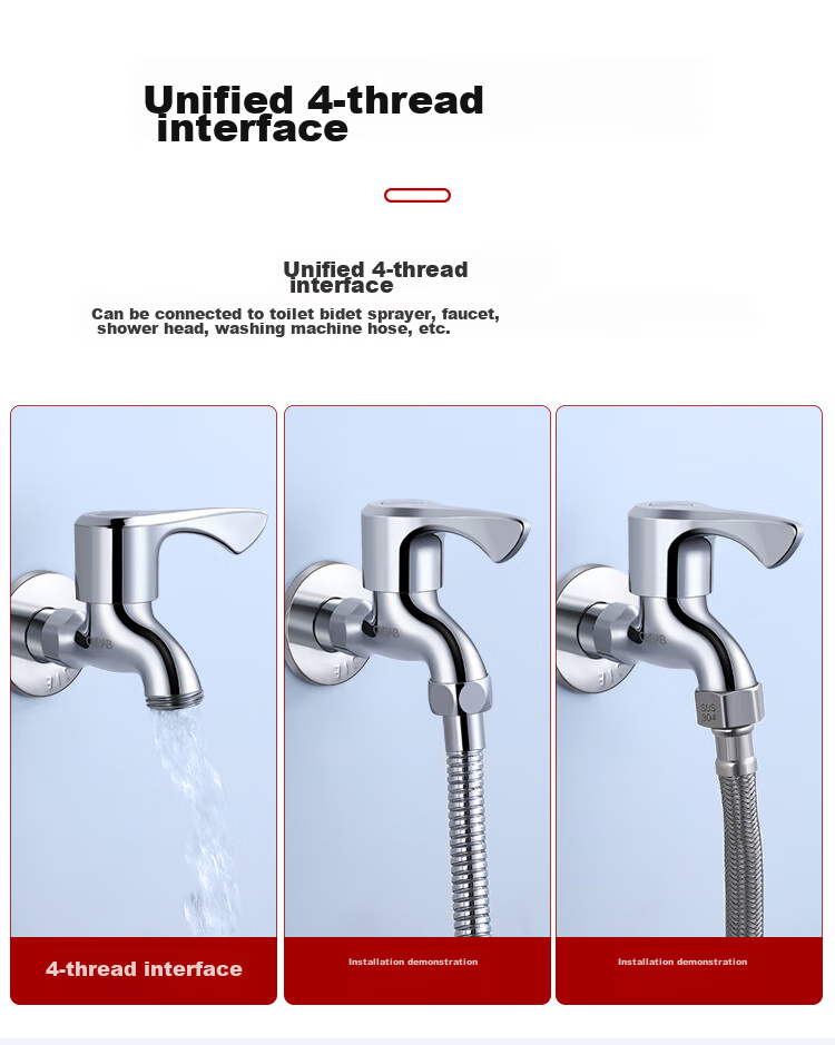 CVBAB All-Copper Washing Machine Faucet, 1/2 Inch Quick-Open Thickened Tap Water Faucet for Washing Machines CV3209 14
