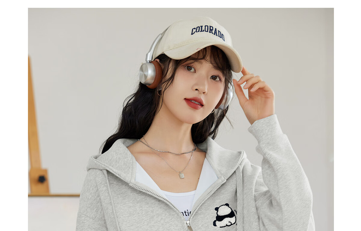 Halo Queen Hoodie Jacket for Women, Spring And Autumn, with Hood And Zipper Pockets, Loose-Fitting Fashion Casual Outerwear, New Product H143W1010 1