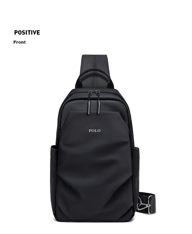 POLO Chest Bag, Men's Casual Shoulder Bag, Durable Waist Pack, Sports Crossbody Bag, Men's IPad Bag, Commuter Small Satchel 17