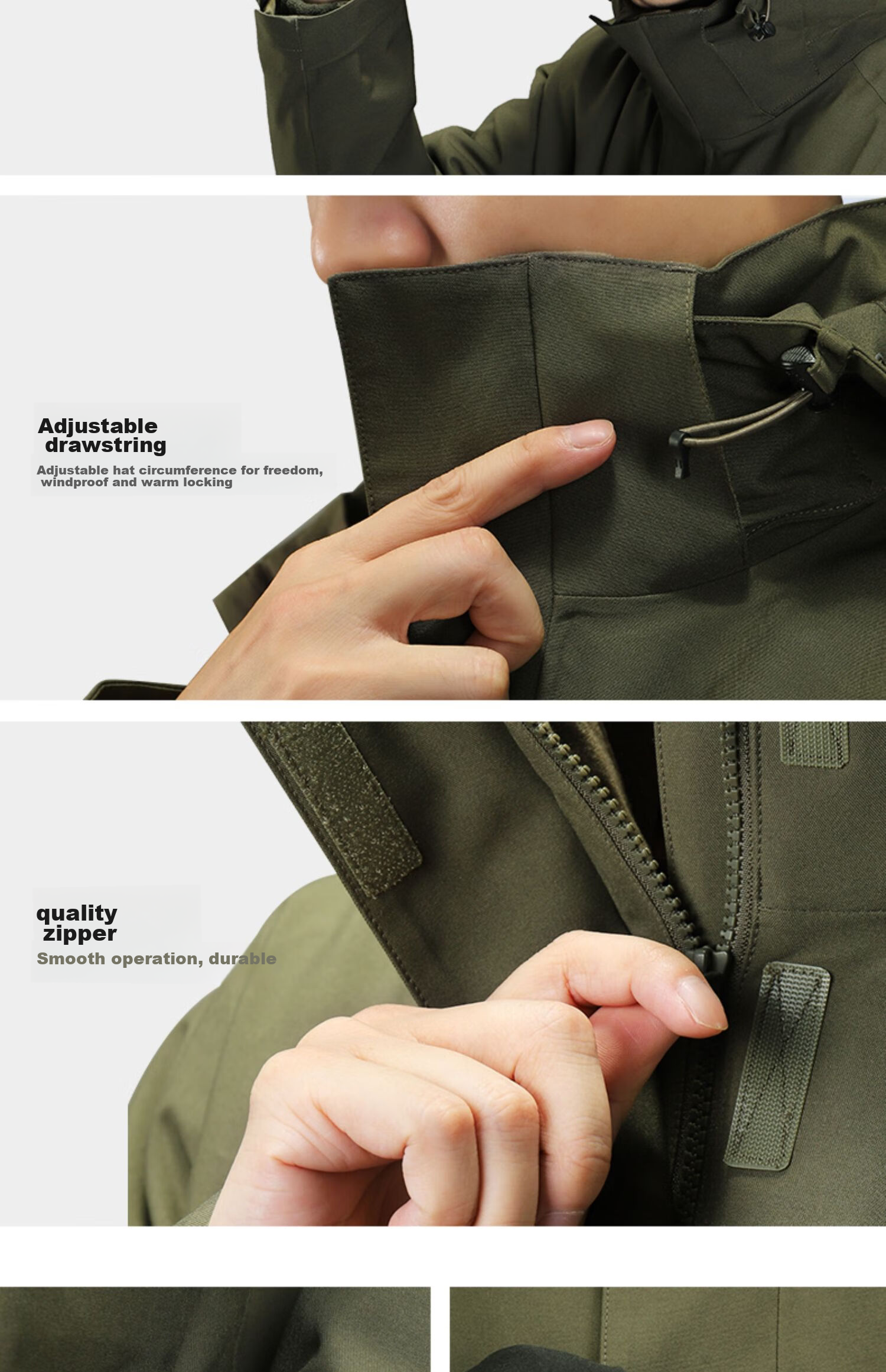 CAMEL Three-In Jacket with Detachable Fleece Inner Layer, Waterproof Mountaineering Coat for Autumn And Winter 24