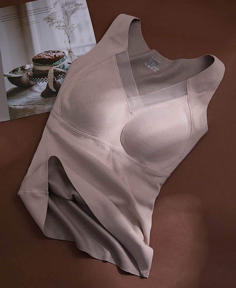 Urban Beauty Women's Thermal Vest Graphene Heating Fleece Thickened Padded Seamless Warm Underwear Winter Base Layer 10